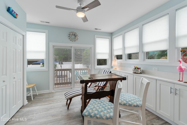 2403 W Oak Island Dr, Oak Island, NC 28465 - sunroom / solarium with wood finished floors and baseboards