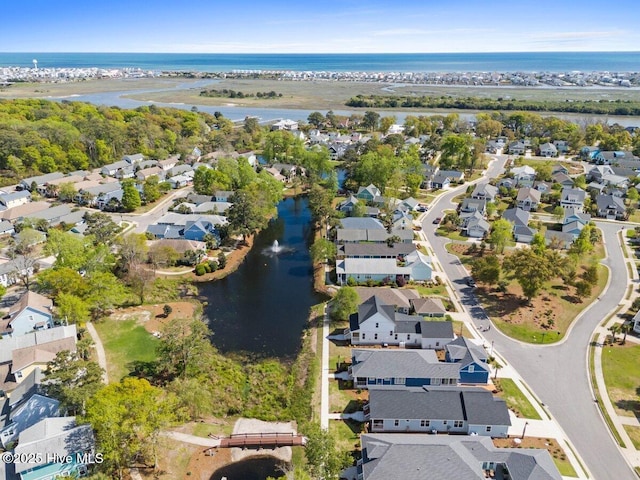 1649 Butterfly Knot Dr SW, Ocean Isle Beach, NC 28469 - bird's eye view with a water view and a residential view
