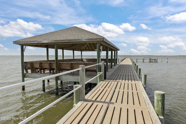 dock with a water view