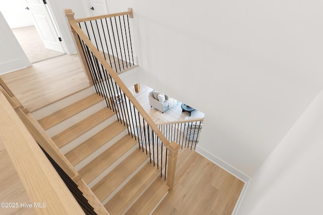 316 Lightning Bug Ln, Holly Ridge, NC 28445 - stairs featuring wood finished floors