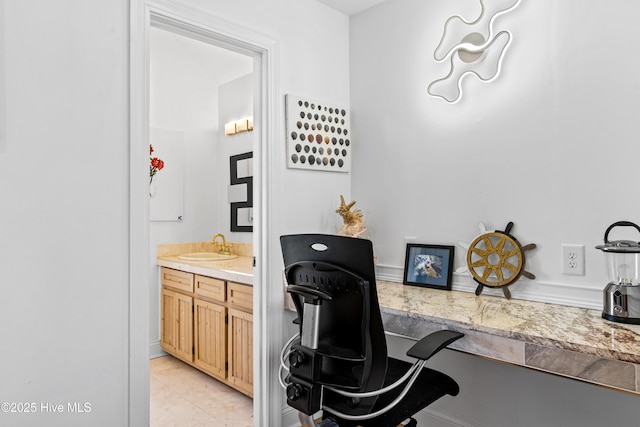 408 Dolphin St, Sunset Beach, NC 28468 - office area with a sink