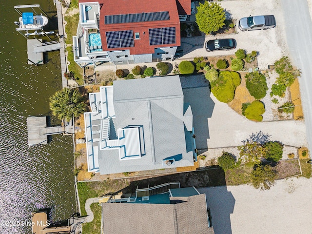 408 Dolphin St, Sunset Beach, NC 28468 - bird's eye view with a water view