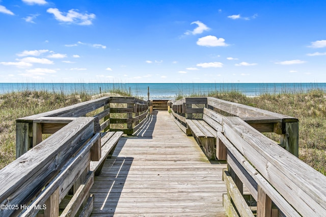 408 Dolphin St, Sunset Beach, NC 28468 - view of home's community featuring a beach view and a water view