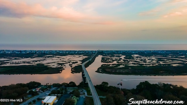 408 Dolphin St, Sunset Beach, NC 28468 - aerial view featuring a water view