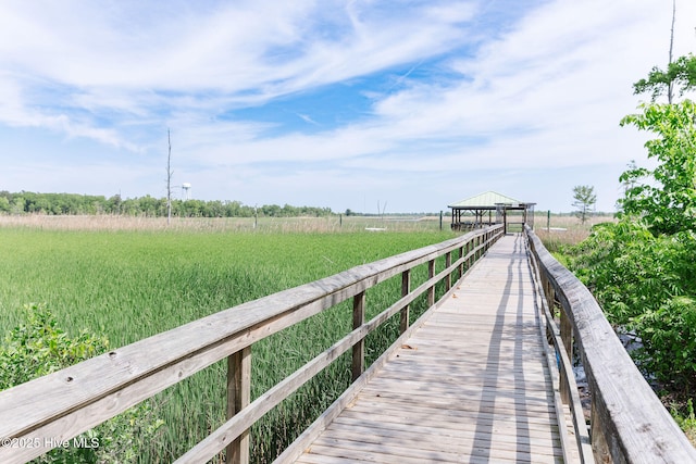 135 Live Oak Dr, Leland, NC 28451 - dock area with a rural view and a gazebo