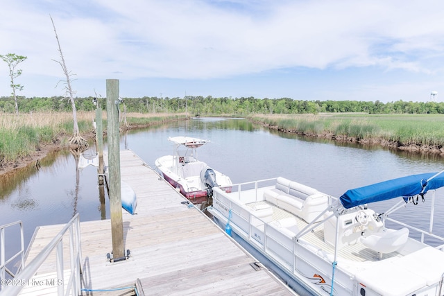 135 Live Oak Dr, Leland, NC 28451 - view of dock featuring a water view