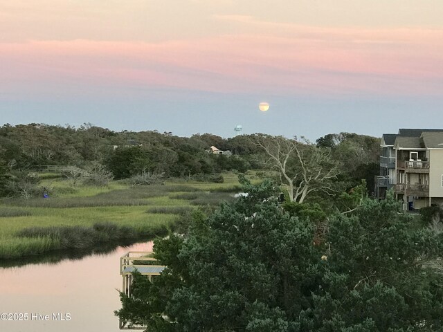 view of nature featuring a water view