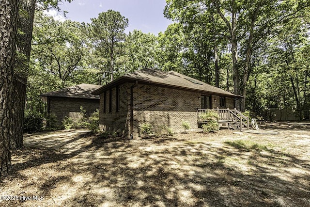 7730 Old Raleigh Rd, Bailey, NC 27807 - view of home's exterior with brick siding