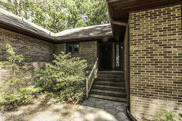 7730 Old Raleigh Rd, Bailey, NC 27807 - property entrance featuring brick siding