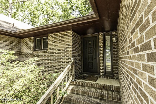 7730 Old Raleigh Rd, Bailey, NC 27807 - property entrance featuring brick siding