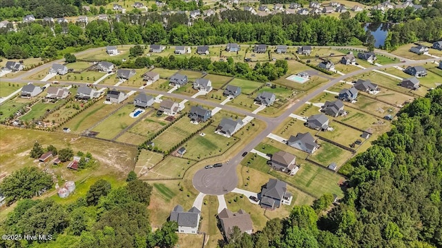 549 Abbey Rd, Carthage, NC 28327 - aerial view of property and surrounding area featuring nearby suburban area