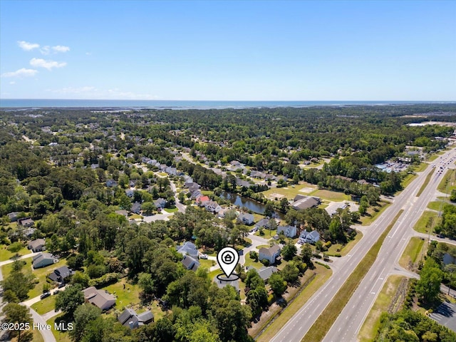bird's eye view with a residential view