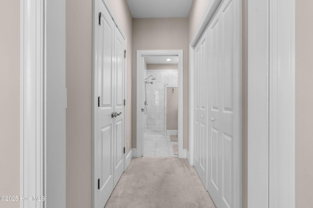 9036 Island Rider Ct NE, Leland, NC 28451 - hall with baseboards and light colored carpet