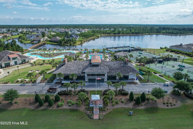 9036 Island Rider Ct NE, Leland, NC 28451 - bird's eye view featuring a water view
