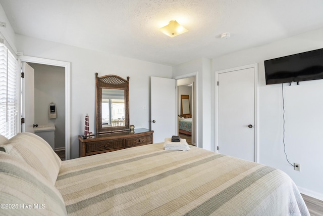 bedroom with baseboards