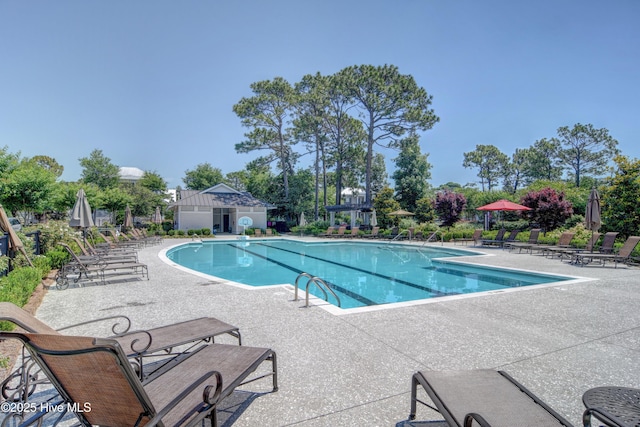 community pool featuring a patio