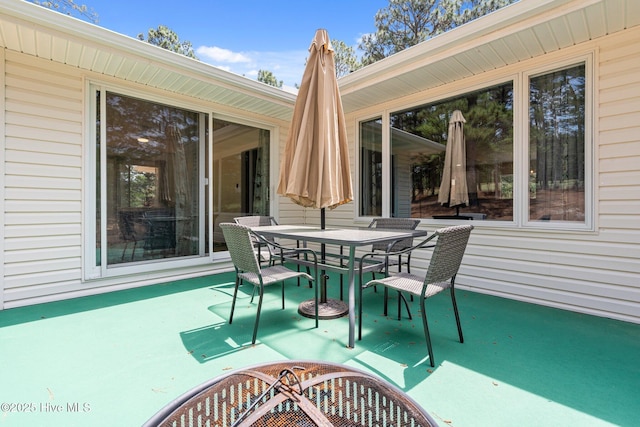 180 Lancashire Ln, West End, NC 27376 - view of patio / terrace featuring outdoor dining area