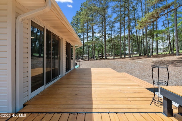180 Lancashire Ln, West End, NC 27376 - view of wooden terrace