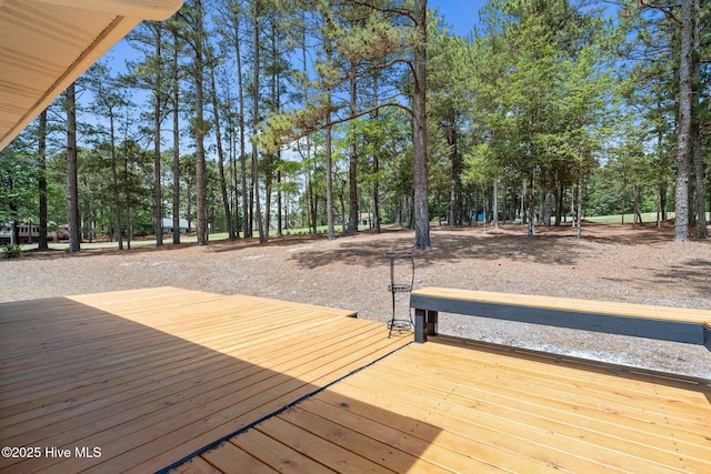 180 Lancashire Ln, West End, NC 27376 - view of wooden deck