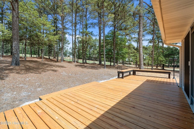 180 Lancashire Ln, West End, NC 27376 - view of wooden deck