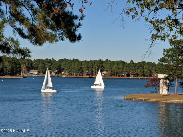 180 Lancashire Ln, West End, NC 27376 - view of water feature featuring a forest view