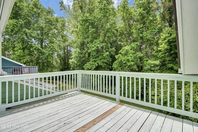 10165 Creekside Dr SE Apt 1, Leland, NC 28451 - view of wooden deck