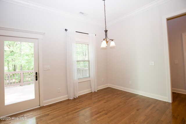 4 Cordelia Way, Vass, NC 28394 - interior space featuring an inviting chandelier, a wealth of natural light, and wood finished floors
