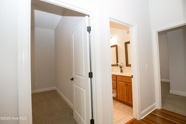 4 Cordelia Way, Vass, NC 28394 - corridor featuring baseboards and light colored carpet