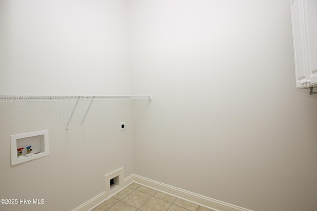 4 Cordelia Way, Vass, NC 28394 - washroom featuring laundry area, baseboards, electric dryer hookup, washer hookup, and light tile patterned floors