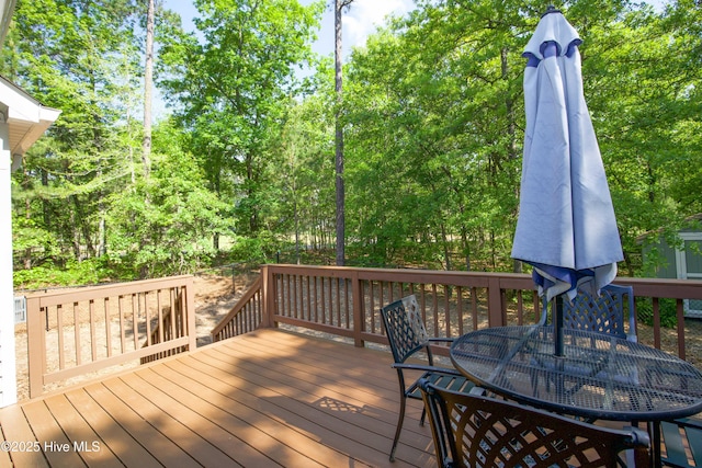 4 Cordelia Way, Vass, NC 28394 - wooden deck with outdoor dining space