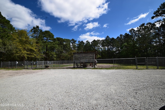 surrounding community with fence