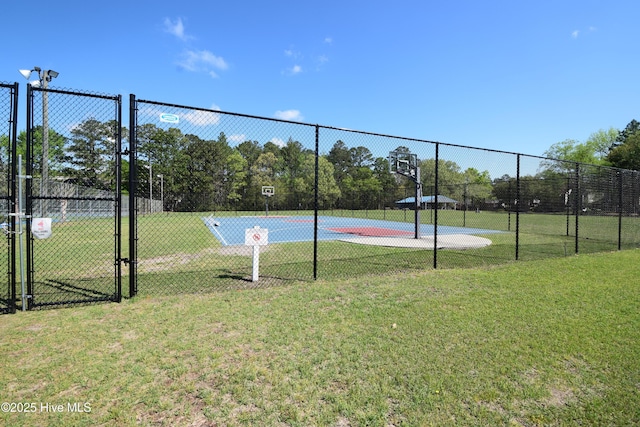 view of tennis court