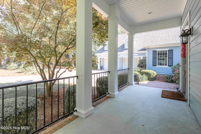 exterior space featuring a porch