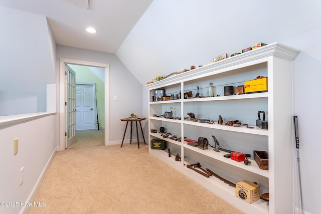 view of storage room