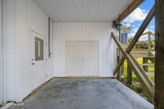 146 Sea Gull Ln, North Topsail Beach, NC 28460 - doorway to property featuring a patio