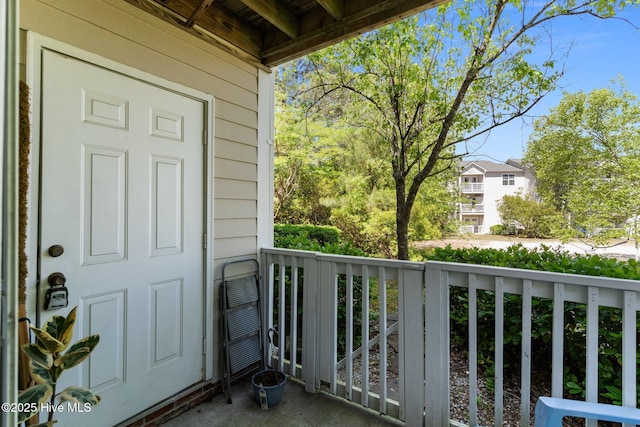 view of balcony