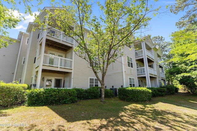 view of property with central AC unit