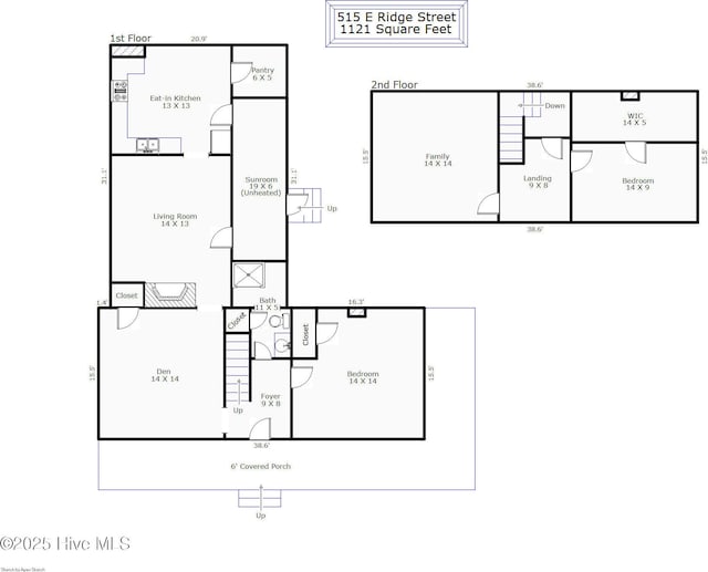 515 E Ridge St, Rose Hill, NC 28458 - home floor plan