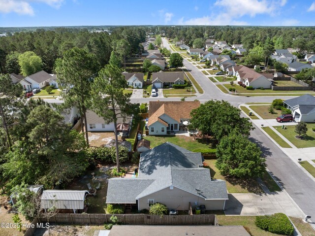 1164 Amber Pines Dr, Leland, NC 28451 - drone / aerial view with a residential view