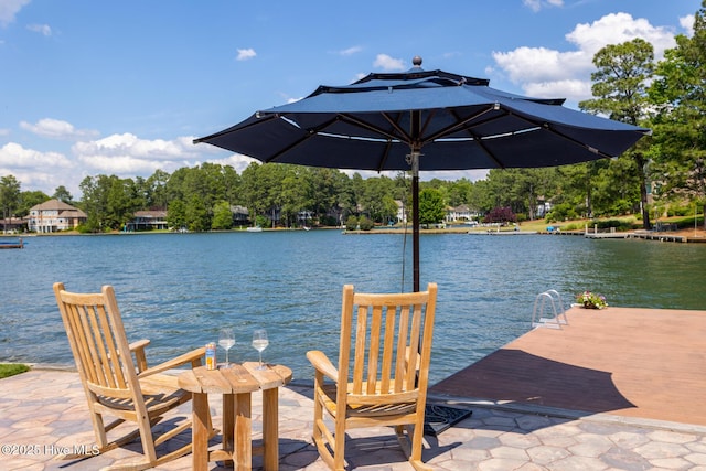 118 Dennis Cir W, End, NC 27376 - dock area featuring a water view