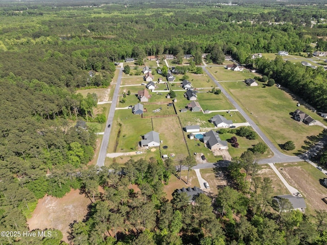1203 English Colony Pl, Washington, NC 27889 - aerial overview of property's location with a forest