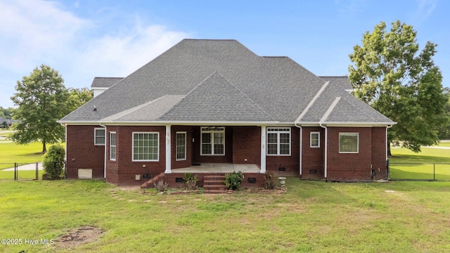106 Cliffwell Dr, Goldsboro, NC 27530 - view of front of house featuring brick siding, crawl space, and roof with shingles