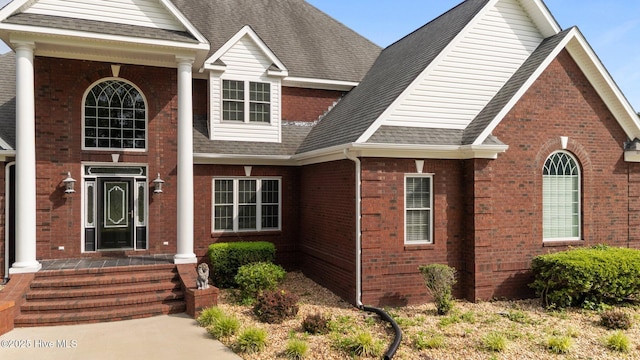 106 Cliffwell Dr, Goldsboro, NC 27530 - view of front of home featuring a shingled roof and brick siding