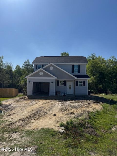 113 Grander Ct, Sneads Ferry, NC 28460 - view of front of property with a garage and driveway