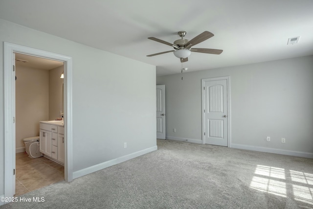230 Lookout Ln, Sneads Ferry, NC 28460 - full bath with tile patterned floors, a garden tub, and vanity