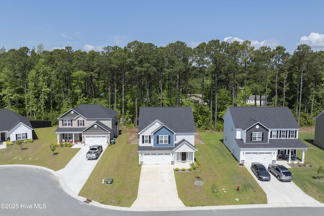 230 Lookout Ln, Sneads Ferry, NC 28460 - bird's eye view with a residential view and a view of trees