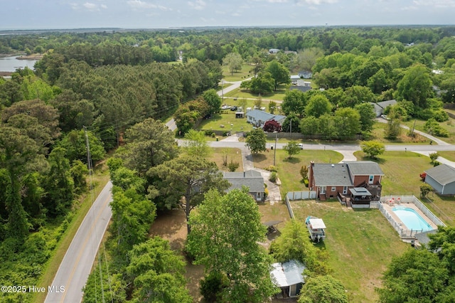 aerial view with a view of trees