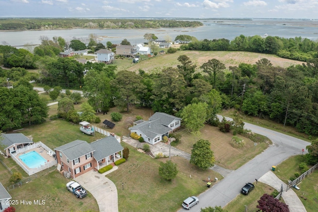 40 Eagle Rock Ln, Hubert, NC 28539 - aerial view with a water view