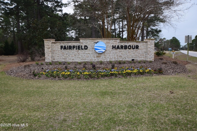 5017 Bucco Reef Rd, New Bern, NC 28560 - community sign featuring a yard