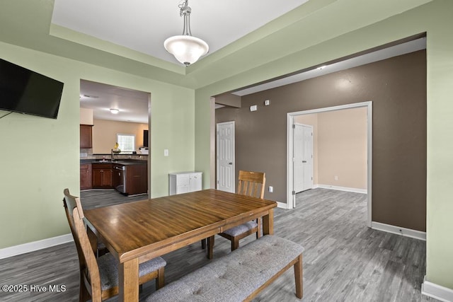 248 Seville St, Jacksonville, NC 28546 - dining area with wood finished floors and baseboards